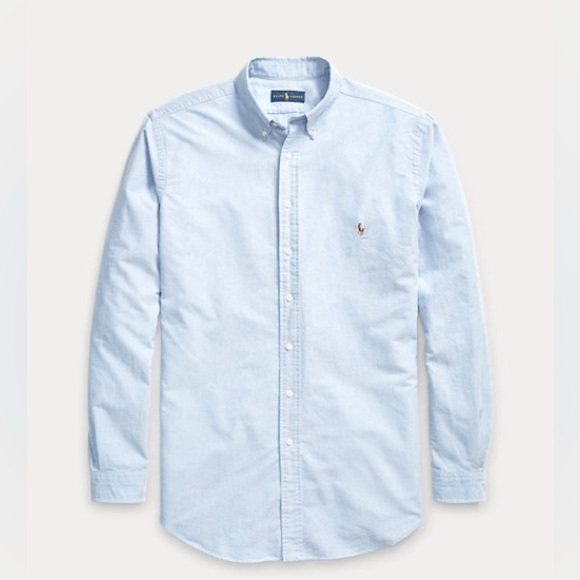 Ralph Laura Blue Classic Oxford Button Up 3XB - Picture 1 of 7